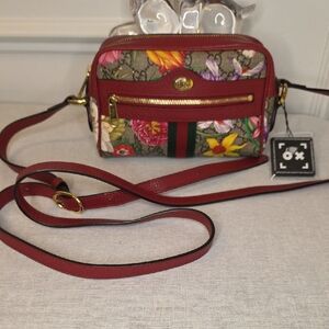 Gucci Ophidia GG Flora Mini Supreme crossbody With COA